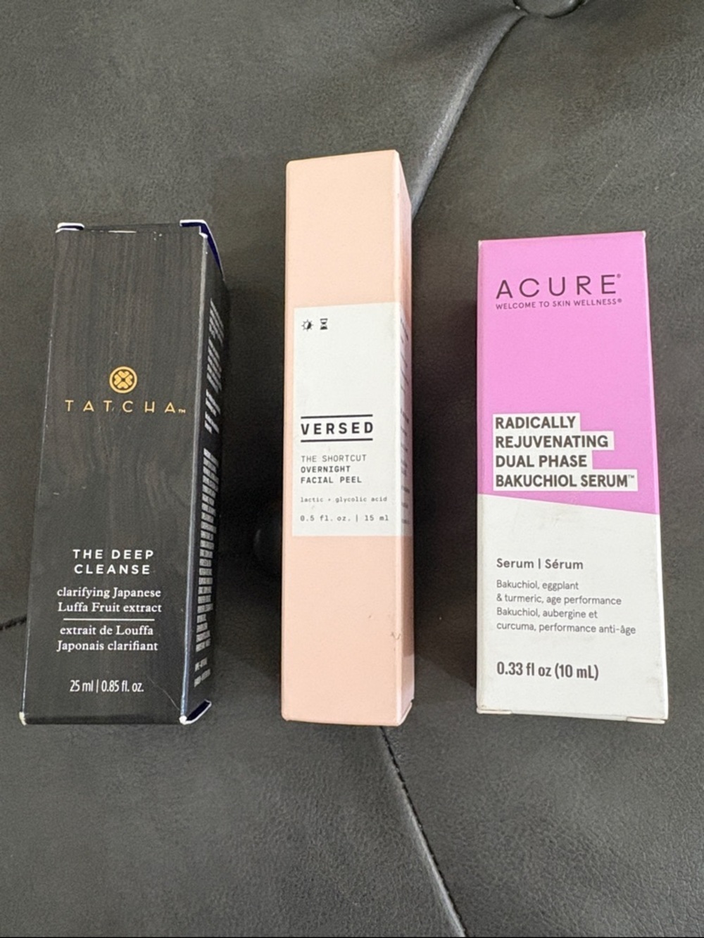 New Skincare Bundle Lot – Tatcha + Versed + Acure (3 Items NIB)